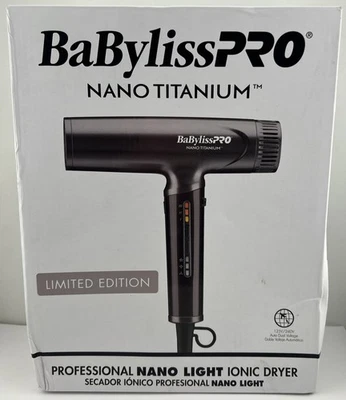 BaBylissPRO Nano Titanium Ionic High-Speed Light Hair Dryer Limited Ed NIGHTFALL - Image 1 of 4