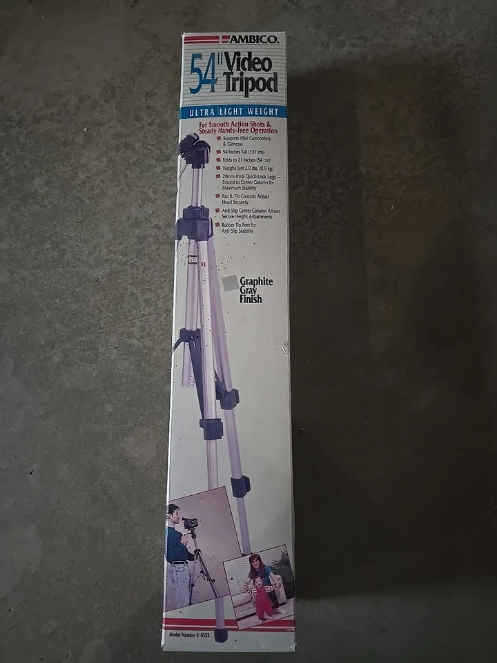 Vintage Ambico 54" Video Tripod V-0555 - Image 1 of 4