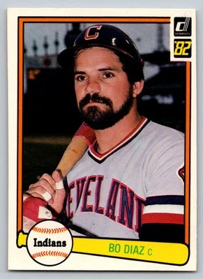 1982 Donruss #263 Bo Diaz Cleveland Indians - Image 1 of 2