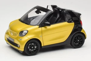 B66960289 Smart Fortwo 453 Cabrio Black & Yellow Norev 1/18 - Foto 1 di 8