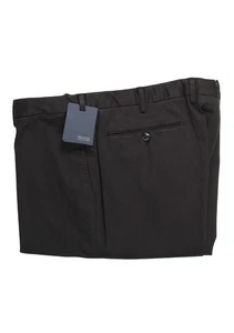 New Incotex Black Cotton Blend Trousers Size 56 / 40 U.S. Pants - Picture 1 of 4
