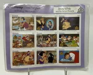 Estampillas postales de 30 centavos de Blancanieves y los siete enanitos de Disney. - Imagen 1 de 3
