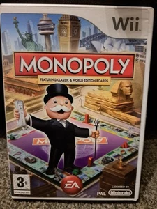Nintendo Wii Game MONOPOLY EA Hasbro Property Family Fun Board Money - Picture 1 of 2