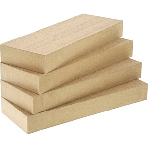 4-Pack 5x9x1 Inches Unfinished MDF Wood Block Smooth Surface for Crafts and DIY - Picture 1 of 8