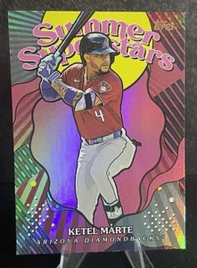 2025 Topps Series 2 Baseball Pink Foil Summer Superstars #SS-2 KETEL MARTE - Picture 1 of 2
