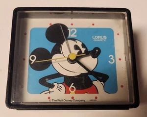Disneyana Lorus Quartz MICKEY MOUSE Battery Operated Plastic Alarm Clock LFD125 - Picture 1 of 2