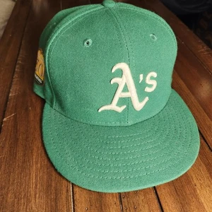 Oakland A's Athletic Baseball Cap Fitted 7 1/8 NEW Era Hat 9Fifty 50th - Picture 1 of 8