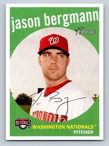2008 Topps Heritage #46 Jason Bergmann Washington Nationals - NM/MT - Picture 1 of 2