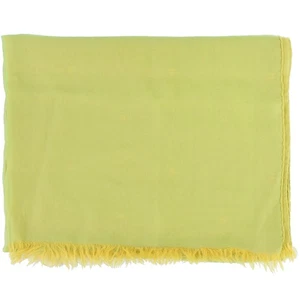 HERMES 100% Silk Scarf Chiffon Light Green Yellow - Picture 1 of 15