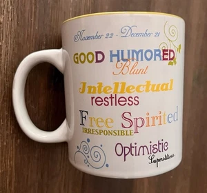 Zodiac Sagittarius Coffee Mug by Secret Garden Large oversize, born 11/22-12/21 - Picture 1 of 4