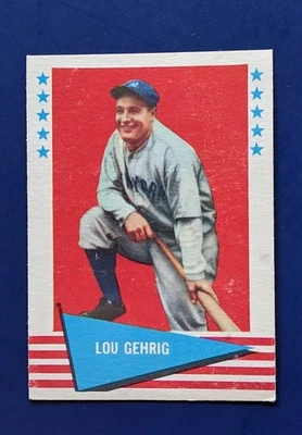 Fleer 1961 - Lou Gehrig Salón de la fama #31 - Yankees de Nueva York EX CENTRADO Foto 1 de 3