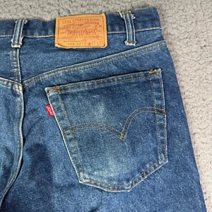 Vintage Levis 505-0217 Jeans Mens 35x31 Blue Medium Wash USA Made 80s 70s - Picture 1 of 12