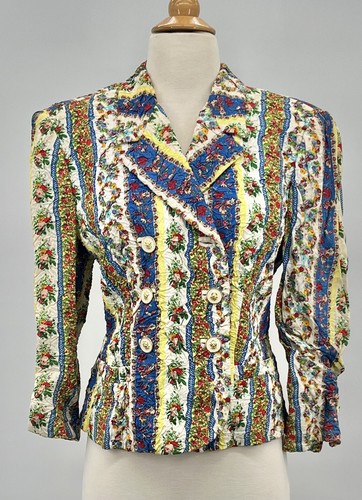 Giacca donna vintage Versace Versus stampa