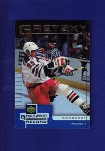 Wayne Gretzky HOF 1999-00 UD Performance For The Record McDonald's #1 (MINT)