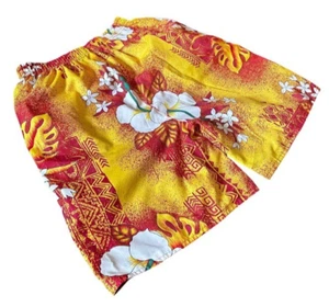 Surf Shorts 5 Swim Trunks Mens Floral/Red M Reversible Board Shorts Bathing Suit - Picture 1 of 6