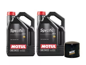 10L Motul SPECIFIC 948B 5W20 Wix Filter Motor Oil Change Kit API SN - Picture 1 of 1