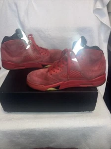 Size 11 - Jordan 5 Retro Red Suede 2017 136027-602 With Box - Picture 1 of 15