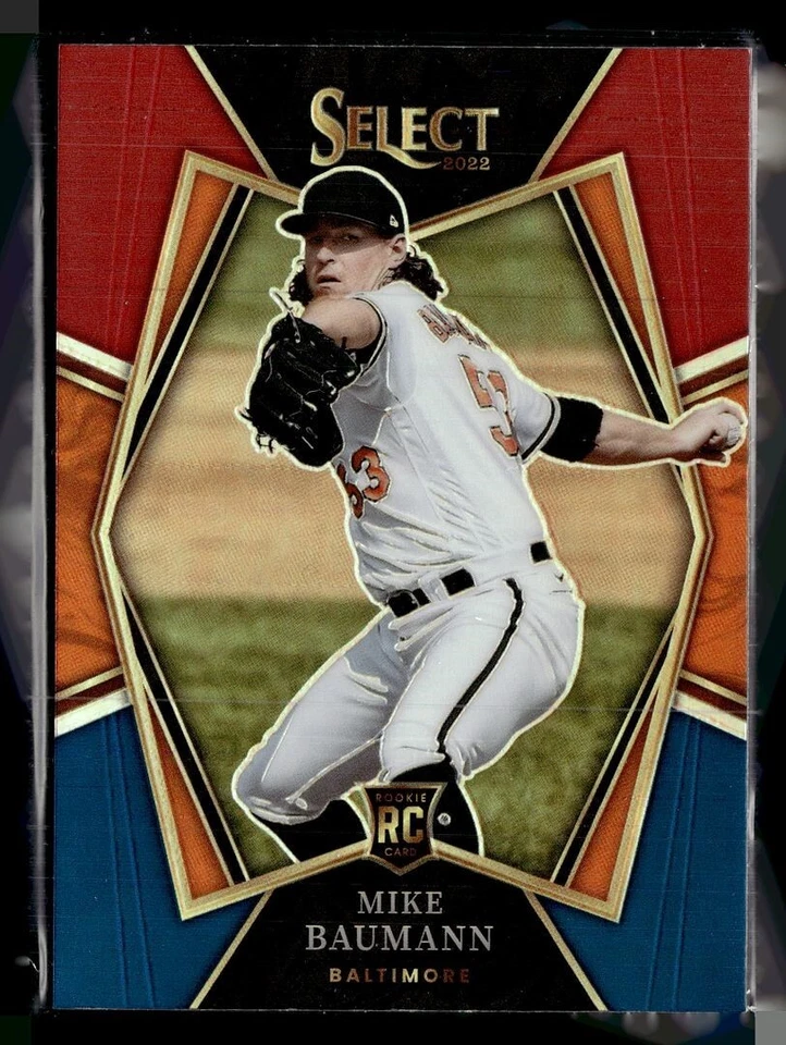 2022 SELECT RED BLUE PREMIER LEVEL MIKE BAUMANN ORIOLES - Image 1 of 1
