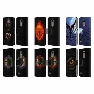 OFFICIAL CHRISTOS KARAPANOS HORROR LEATHER BOOK CASE FOR LG PHONES 1 - Image 1 of 4