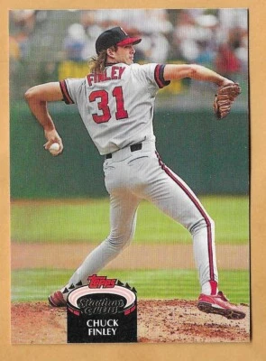 CHUCK FINLEY ANGELS #315 - TOPPS STADIUM CLUB NM-MT 1992 - Image 1 of 2