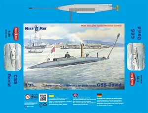 Mikro Mir 35-026 1/35 CSS David American civil war-era torpedo boat - Picture 1 of 3