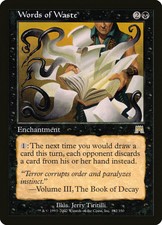 1x Words of Waste -Near Mint- Onslaught MTG