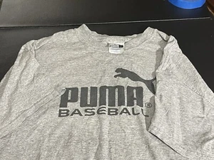 Puma Baseball Shirt Gray Size Large Adult Mens World Series Baseball Factory - Picture 1 of 3