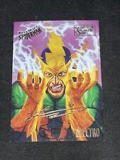 Electro (1995, Fleer Ultra) Spider-Man Gold Foil Signature Series Card 21