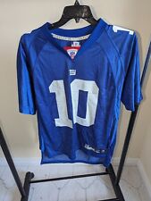 ELI MANNING #10 New York Giants NFL Blue Jersey Shirt Size M Reebok Equipment 