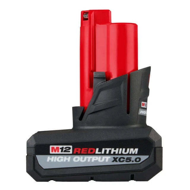 Milwaukee M12 High Output XC5.0 Lithium-Ion Battery Pack - Red (48-11-2450)
