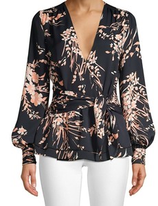 joie elzie silk floral blouse