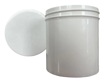 Apothecary Jars 16oz White with Screw Lid Pharmacy Quality ( 6 Jars ) - Image 1 of 3