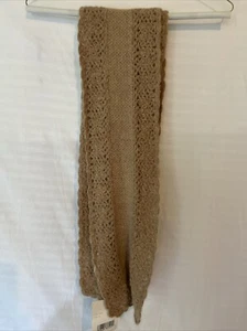 $50.00 Liz Claiborne Bufanda Tostada Tejida Mezcla de Lana Unisex - Imagen 1 de 7