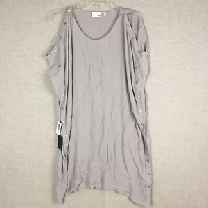 Aritzia Wilfred Free Womens Aamito Snap Dress Gray M Medium Oversized NWT - Picture 1 of 9