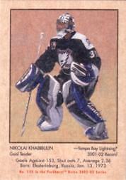 2002-03 Parkhurst Retro Hockey #155 Nikolai Khabibulin