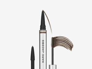 MARC JACOBS BROW WOW DUO - PENCIL, GEL, AND REFILL (Full Size/NIB) DARK BROWN 08