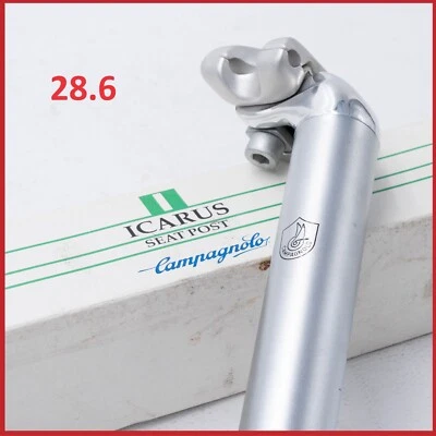 POSTE DE ASSENTO NOS CAMPAGNOLO ICARUS 28,6 mm BICICLETA DE MONTANHA ANTIGA VINTAGE MTB CURTA - Imagem 1 de 4