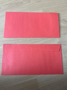 Briefumschläge Rot Größe ca. 110x220 mm nassklebend 4 Stück - Bild 1 von 1