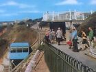 Bournemouth Bay Cliff Railway Lift And Pier Postcard Real Photo 1970 Salmon