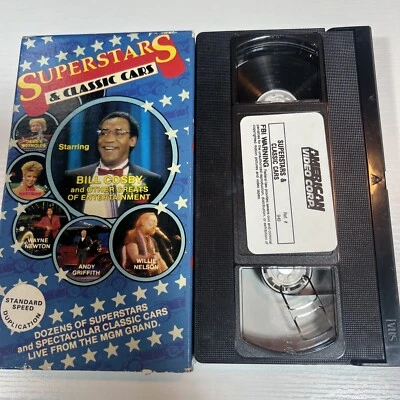 Superstars & Classic Cars VHS Rare American Video Willie Nelson Variety Show OOP - Image 1 of 4