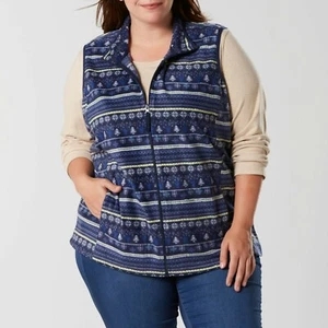 Gilet donna plus pile blu taglia 2X nuovo Laura Scott - Foto 1 di 1