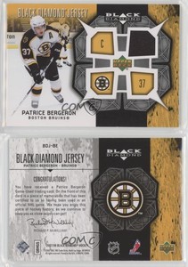 2007-08 Upper Deck Black Diamond Jerseys Patrice Bergeron #BDJ-BE