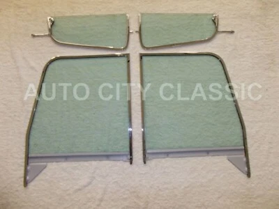 Chevrolet 1955-1959 camioneta Suburban vidrio verde ventilaciones puertas marco cromado Foto 1 de 4