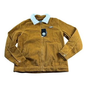 Volcom Halecrest Jacket with Faux Shearling Collar Men's Medium Trucker Jacket - Picture 1 of 8
