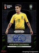 2018 Panini Prizm World Cup Signatures #39 Philippe Coutinho Autograph AUTO