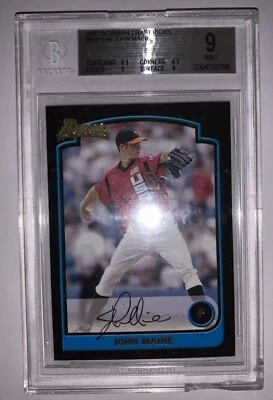 2003 年 Bowman 选秀 #BDP145 约翰缅因州队美国 Beckett Grd Svcs BGS 9 完好 — 第 1/4 张图片