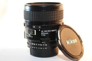 Nikon AF Micro Nikkor 60mm f/2.8 MACRO PRIME FX lens for FM2 D750 DF D850 D780 - Picture 1 of 8