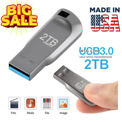 Ultra High Capacity 2TB USB 3.0Flash Drive  Reliable Storage for PC Laptop - Image 1 of 4