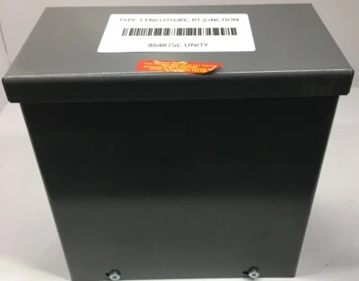 884RTSC UNITY TYPE 3 ENCLOSURE, RT JUNCTION BOX 8X8X4, LOW CARBON STEEL MATERIAL - Image 1 of 3
