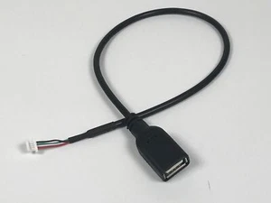 USB Type A Female 12 Inch Cable to Internal 5 Pin 1.0 mm Connector - Picture 1 of 2